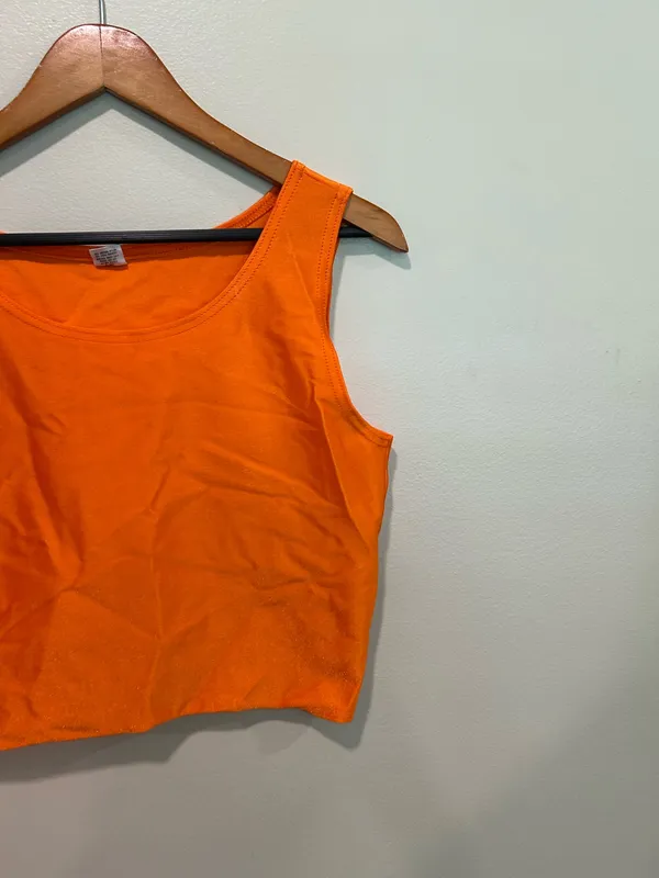 Retro orange crop top Size XL - Image 2