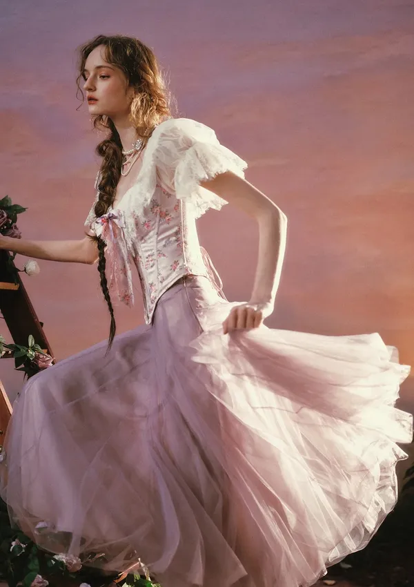 NEW LaceMade Starlit Fairy Tale Corset Top Size XL - Image 2