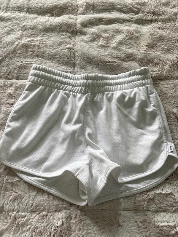 TNA White Shorts Aritzia Athletic Drawstring - Image 2