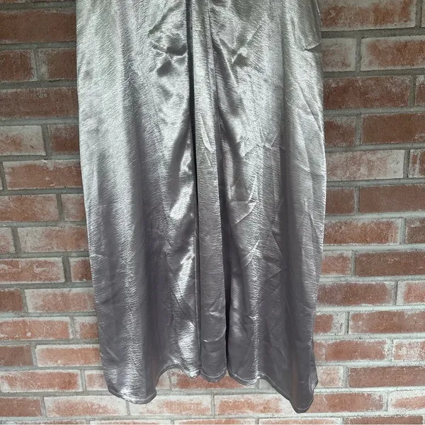 Native Youth Long Maxi Dress Silver Mismatched Buttons Women’s Small NEW - Image 13