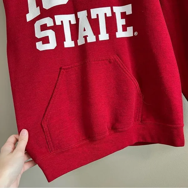 ✨ Gildan Red Iowa State‎ University Hoodie Small - Image 4