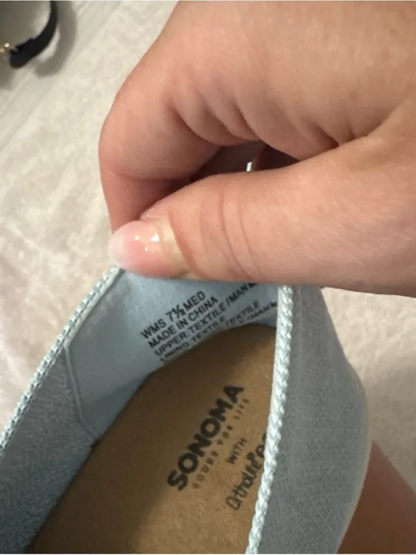 Sonoma Light Blue Slip-On Knit Flats - Image 5