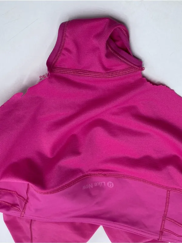 Lululemon Speed Up Hot Pink Athletic Running Shorts Zip Pocket 2 Neon Athleisure - Image 6