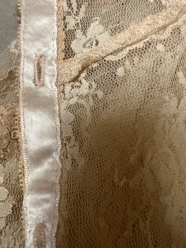 Vintage Mist 90’s cream button up delicate lace blouse - Image 12