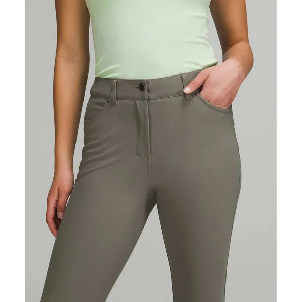 Lululemon City‎ Sleek 5 Pocket High Rise Skinny Pant Grey Sage 29 EUC - Image 11