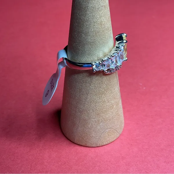 Bomb Party RBP8628 “Casual Beauty” Cubic Zirconia on Rhodium Size 9 Ring NWT - Image 2