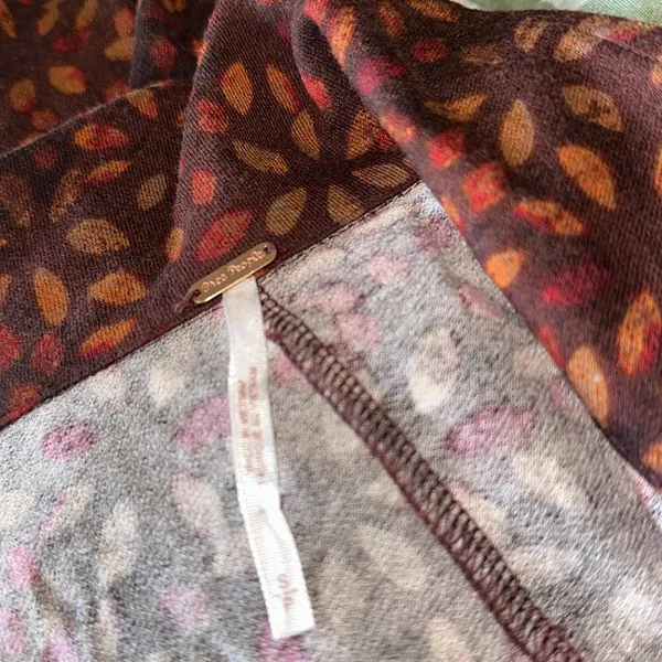 NWOT Free People Shayla Floral Long Sleeve Wrap Dress Small, CHOCOLATE COMBO S - Image 6