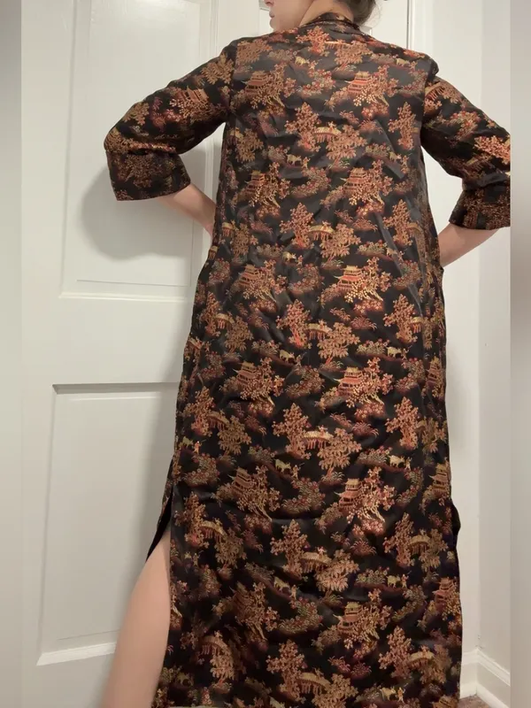 90s Shanghai duster jacket Black - Image 4