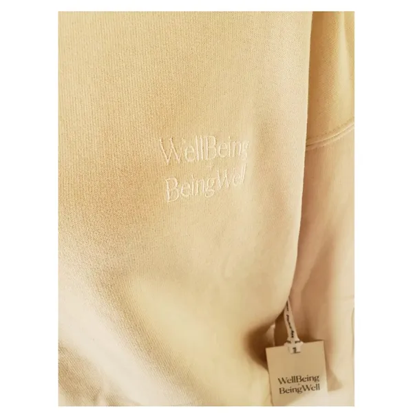 Revolve size M Well Being‎ + Being Well Goldie Crewneck Sweatshirt Bone Cream - Image 7