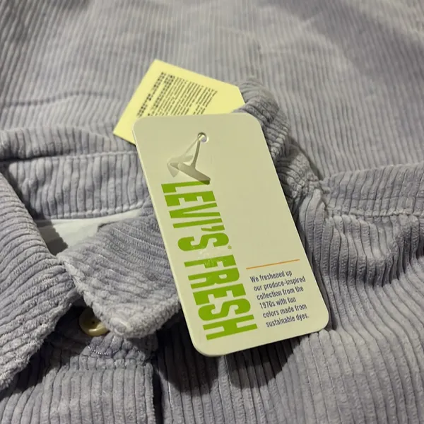 Nwt Levi'S - Jovi Relaxed Shirt In Purple Garment Dye - Image 10