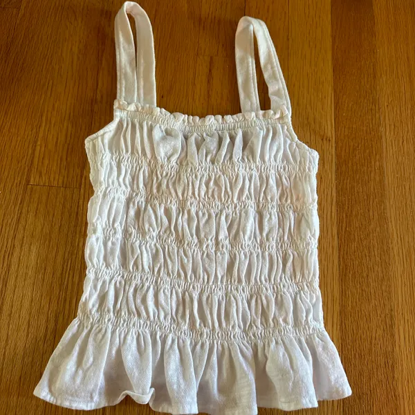 White Ruffled Top - Image 2