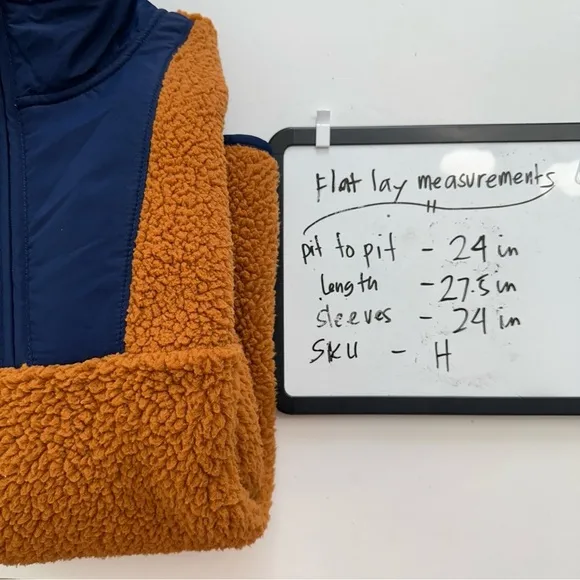 St. John’s Bay Sherpa Pullover Sweater‎ Womens Size XL Roasted Pecan 1/4 Zip - Image 13