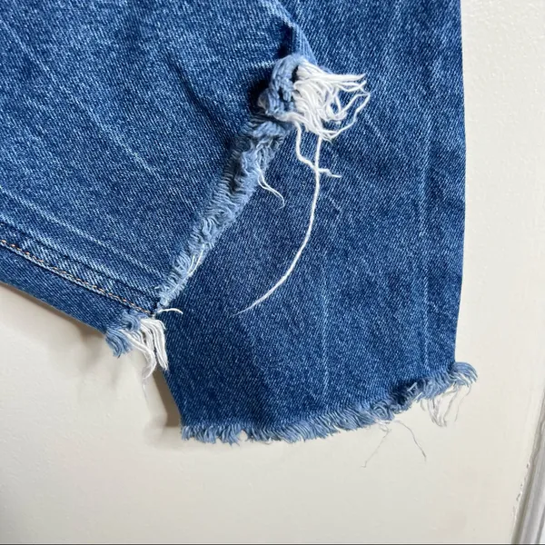 Abercrombie & Fitch Mom Jean 26/2R Frayed Raw Hem Distressed - Image 6