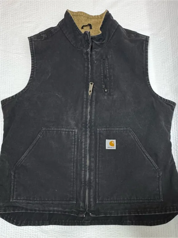 Carhartt Black Quilted-Lined Canvas Vest - Image 2