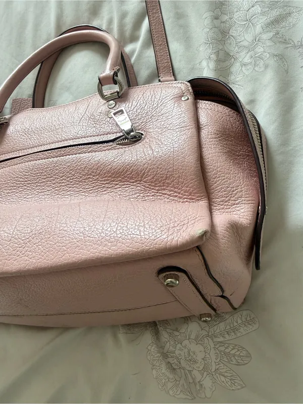Coach Pebbled Leather Crossbody — Light Pink - Image 12