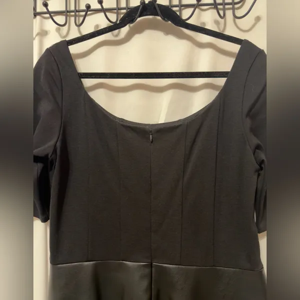 NWT Anthropologie Bailey 44 Parlour Ponte skater faux leather dress size XL - Image 10