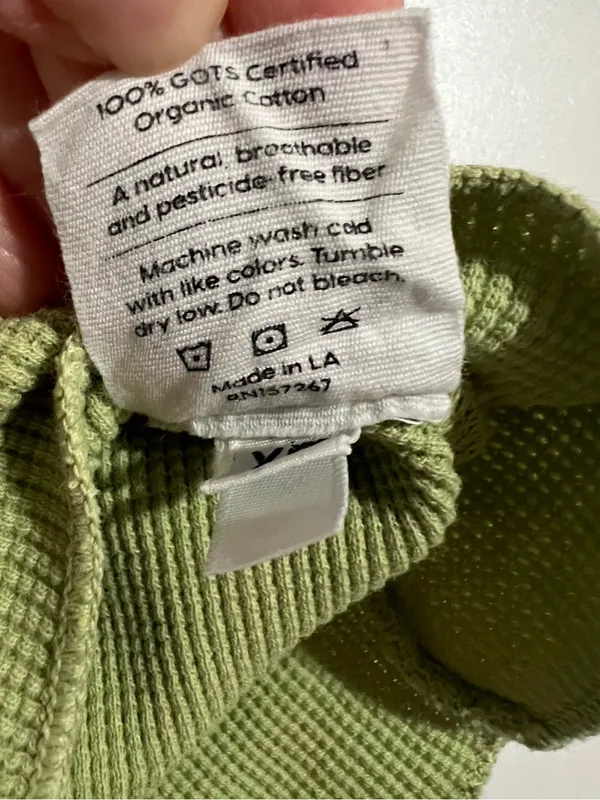 Mate the Label Waffle Shorts in Pistachio Size XS Light Green Loungewear - Image 5