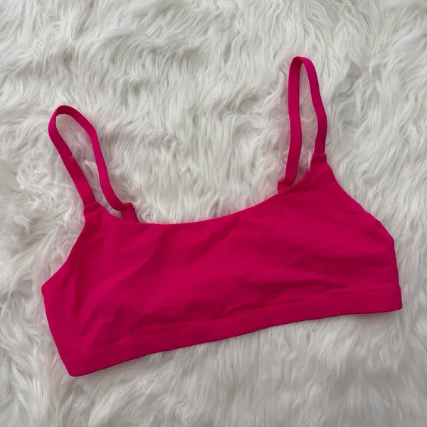 Skims Fits Everybody Scoop Neck Bralette Pink Size Large - Image 2