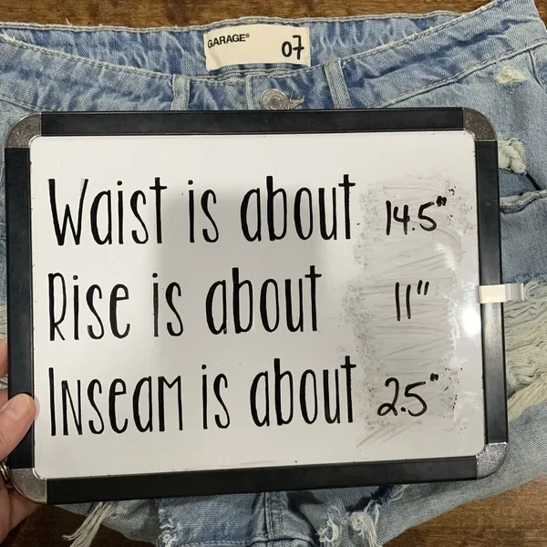 Garage Jr Size 7 Cut Off Shorts Craft Denim Festival Hi‎ Rise Jean Short Women's - Image 13