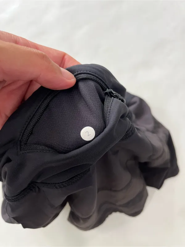 Vintage VTG Lululemon Black Pace Rival Skirt 11" Size 2 - Image 5