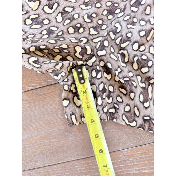 Roberto‎ Cavalli Silk Leopard Print Shorts Women Brown IT 44 US 8 - Image 8