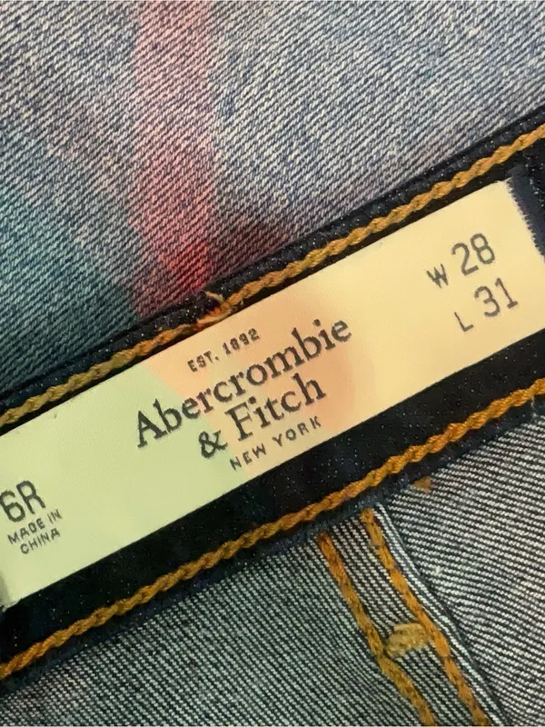 Abercrombie & Fitch Jeans Womens 6R W28 L31 Dark Wash Skinny Slim Denim - Image 3