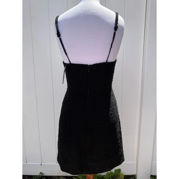 Abercrombie & Fitch Black Tweed Dress Size Small - Image 5
