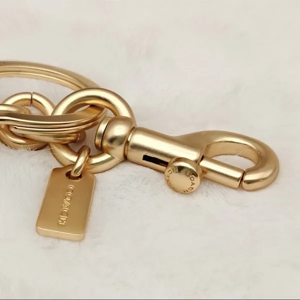 Coach Bear Bag Charm Gold/Pink - Image 5