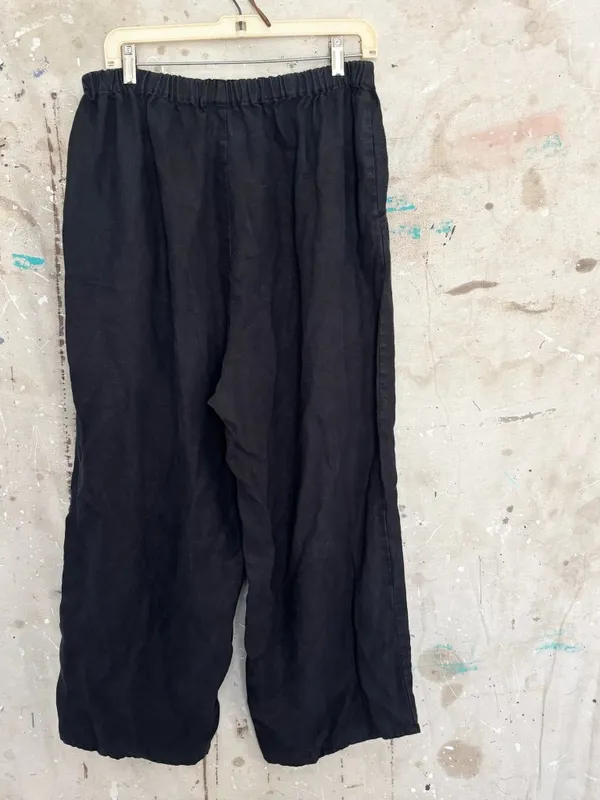 Flax Wide Leg Linen Pants - Image 3
