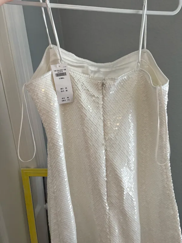 Abercrombie sequin dress white - Image 2