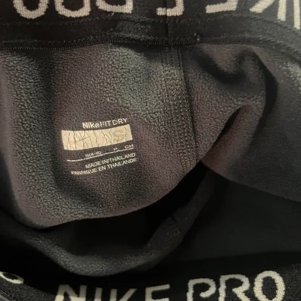 Nike Pro Hyperwarm Dri-FIT Training Leggings | Women’s Small (4–6) | Dark Gray - Image 2