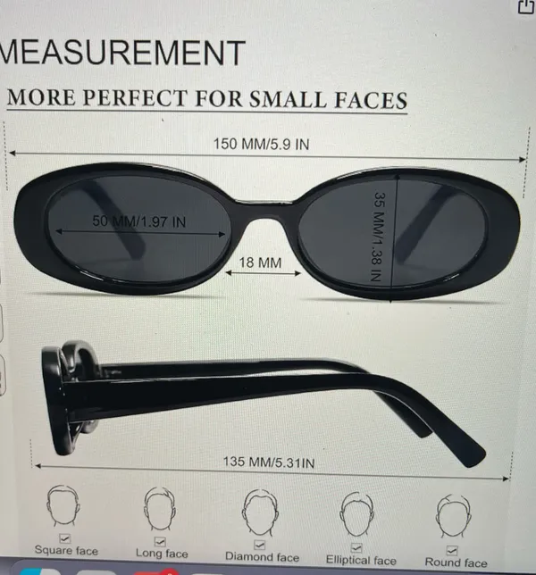 Amazon Oval Sunglasses - Image 6