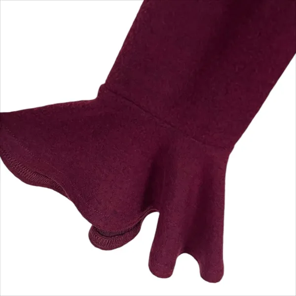 Lulus Favorite Tune Faux Wrap Sweater Dress in Burgundy Size Medium - Image 5