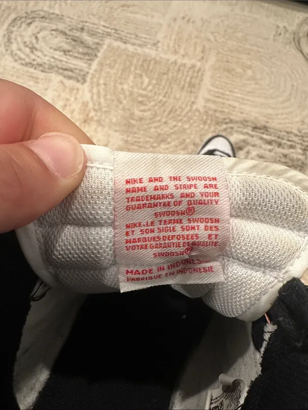 Nike Black and White High-Top Sneakers - Image 7