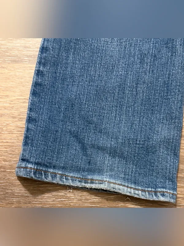 7 For All Mankind Medium Wash Flare Jeans 26 Stretch Denim Y2K USA - Image 13