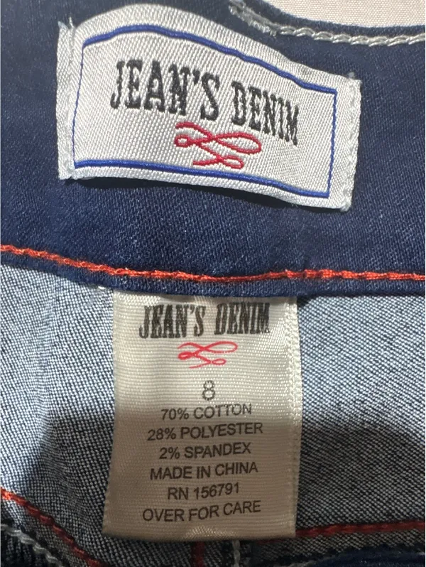 Jean's Denim Women's Size 8 Classic Dark Blue Straight Jeans - Comfy & Stylish! - Image 6