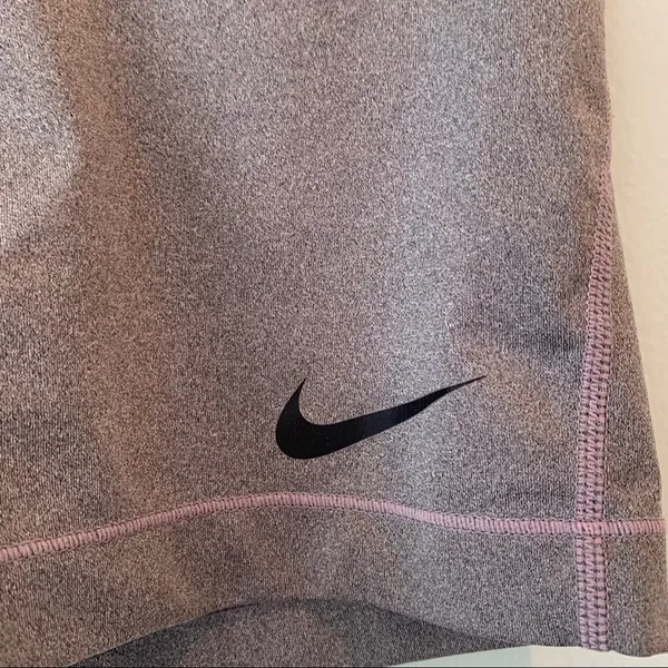 Nike Pro Gray Grey Spandex Shorts Medium M 3” - Image 3