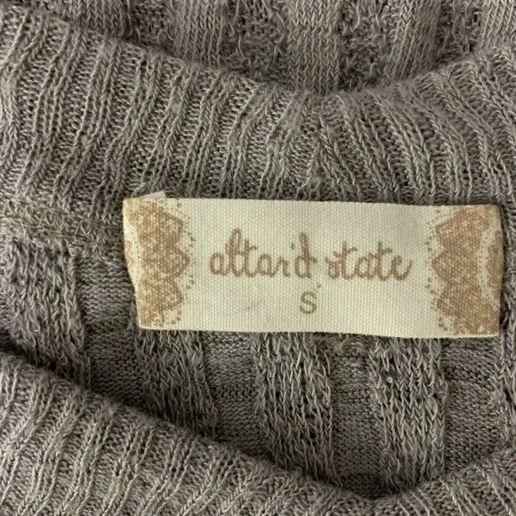 Altard‎ State Top Small Tan Long Sleeve Casual Boho Preppy Cozy - Image 5