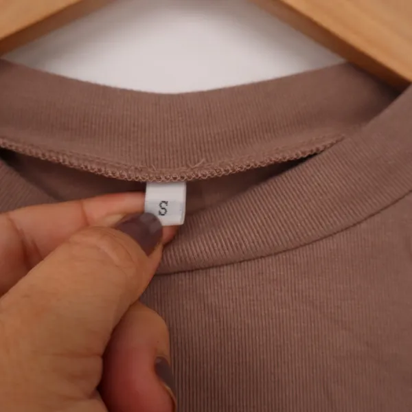 Unbranded Long Sleeve Top Womens S Mauve Brown Cropped Slim Fit Excellent - Image 2