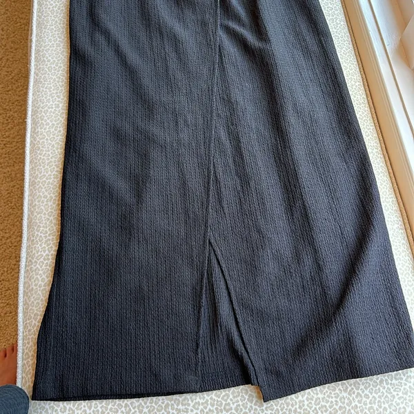 Bershka Black Spaghetti Strap Open Back Dress - Image 5
