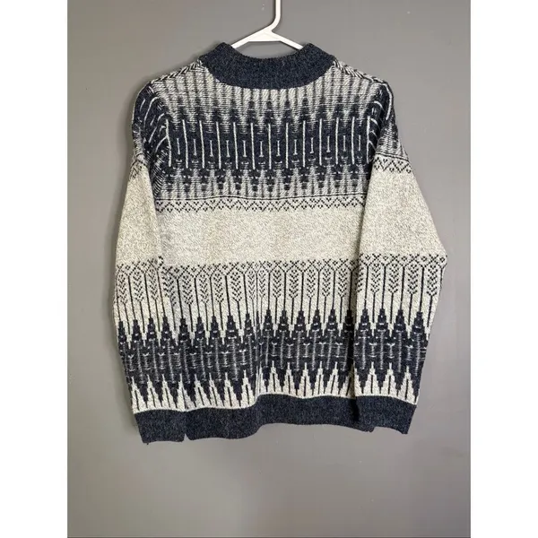 Eddie Bauer Wool Blend Fair Isle Pattern Sweater Women's Medium Vintage - Image 5