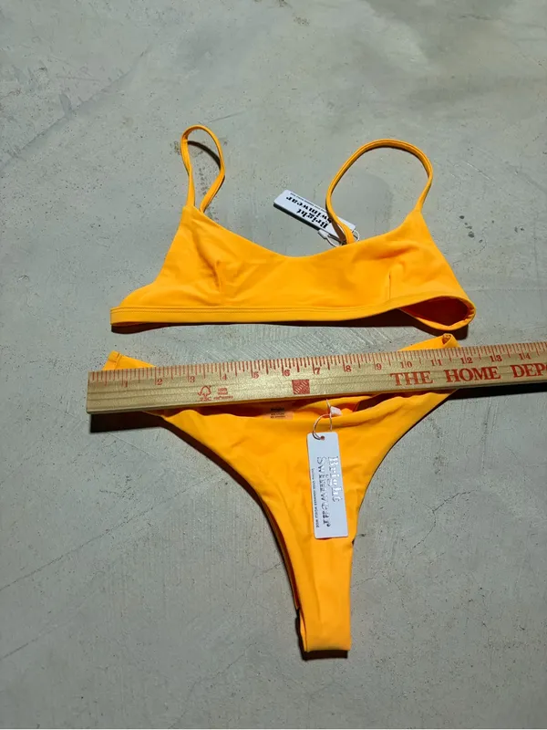Bright swimwear NWT Women's Yellow Bikini Set Small - Image 5