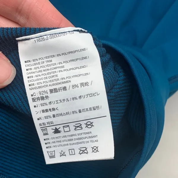 Arc'teryx womens large long sleeve shirt blue Teal Undershirt - Image 8