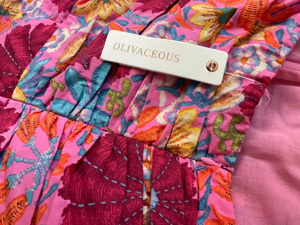 Olivaceous Romper Floral Brightly Colored - Image 2