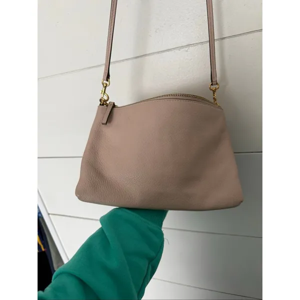 Tory Burch Women’s Light Oak Tassel Crossbody Bag Leather - Image 5