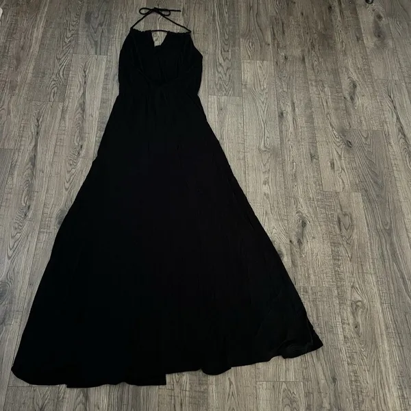 Love + lemons Maxi Dress Small Halter Backless Slits‎ Casual Stretch - Image 3