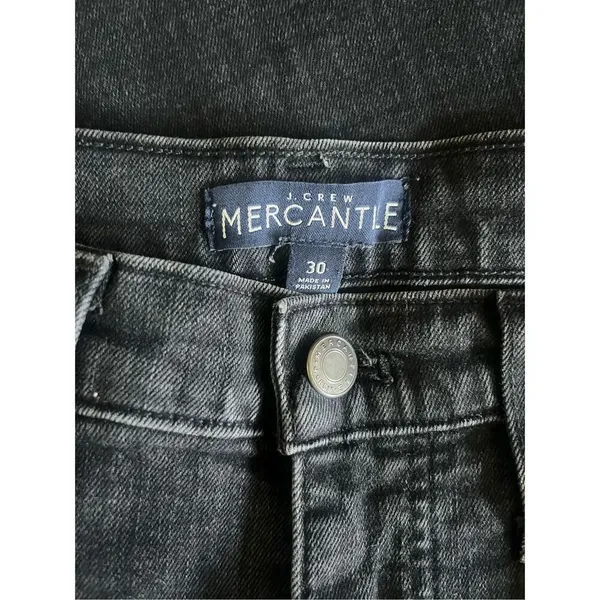 J. Crew Mercantile Black Wide Leg Ankle Jeans Size‎ 30/10 - Image 3