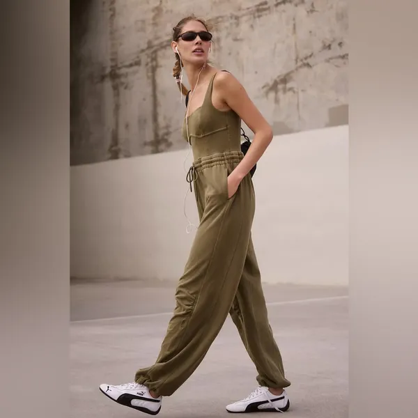 NWT Free People Movement Inbound Onesie In Seagrass - Image 3