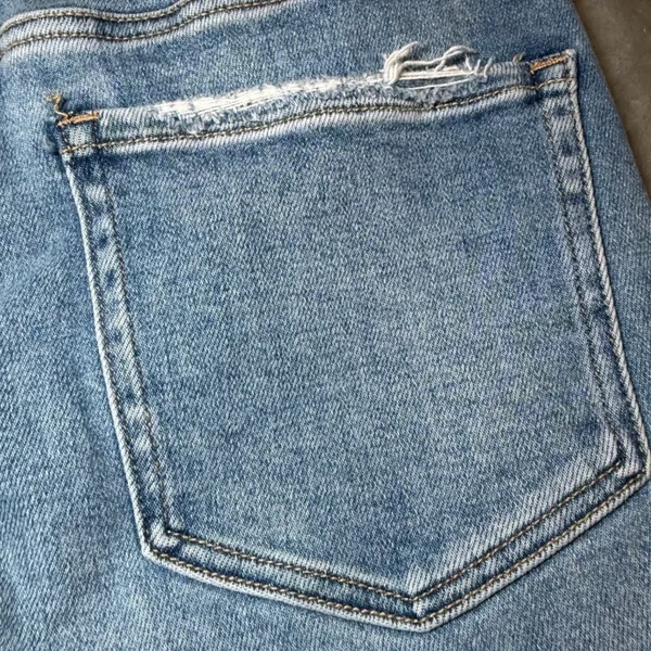BKE Womens Size 28x32 Billie Slim Fit High Rise Bootcut Jeans Distressed Denim - Image 13