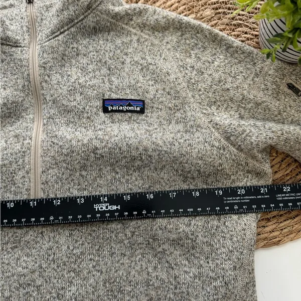 Patagonia Better Sweater Quarter 1/4 Zip‎ Fleece Pullover Grey Large - Image 6